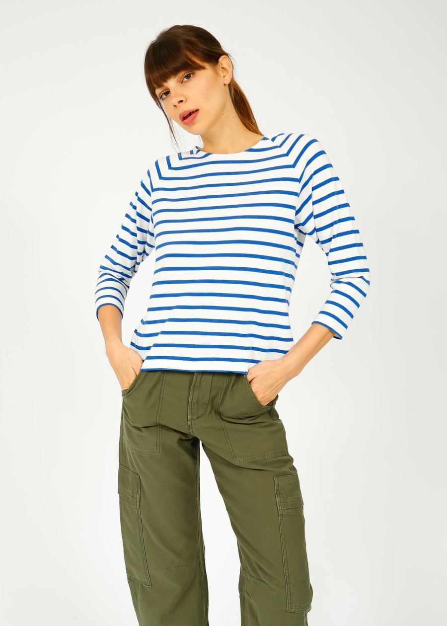 Women Bellerose Tops | Br Maow Tee In Stripe C