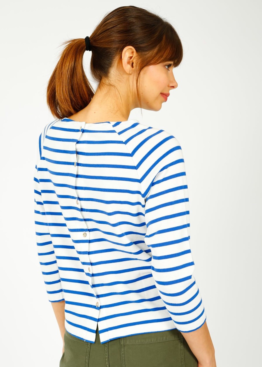 Women Bellerose Tops | Br Maow Tee In Stripe C