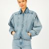 Women Marant Etoile Jackets | Im Valette Jacket In Ice Blue