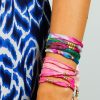 Women Victoria Leivissa Jewellery | Vl Sari Link Bracelet In Pink