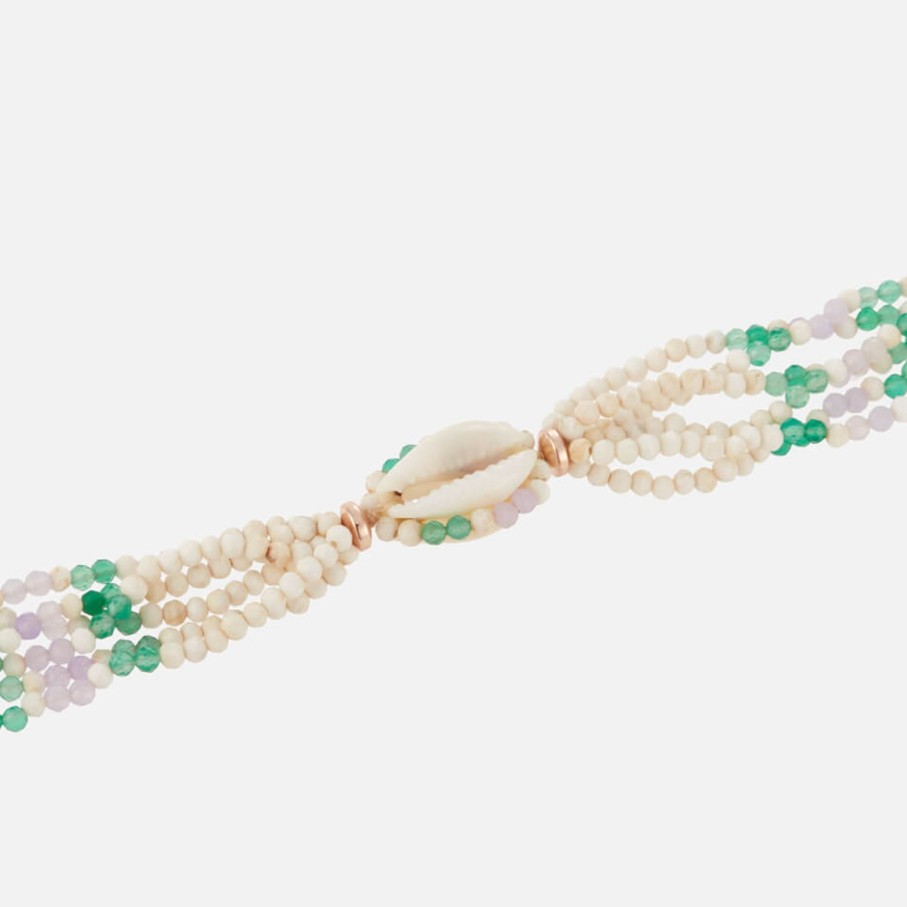 Women Isabel Marant Jewellery | Im Malebo Bracelet In Ecru, Green