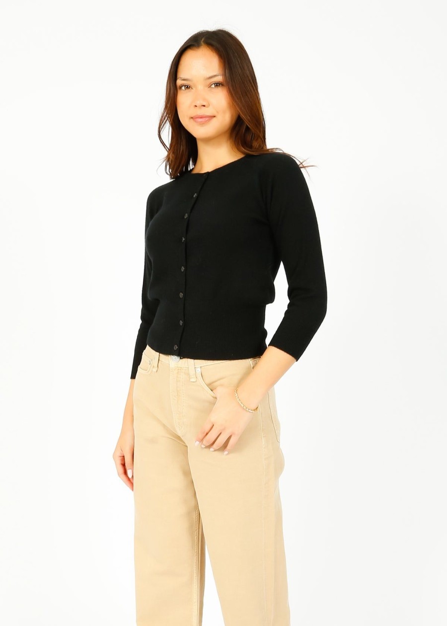 Women Jumper 1234 Knitwear | Ju Shrunken Cardi In Black