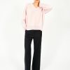 Women VK Cashmere Knitwear | Vk Ava V Neck Knit In Worship Pink