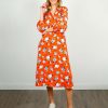 Women Primrose Park London Dresses | Ppl Zion Dress In Blooms 02 Orange