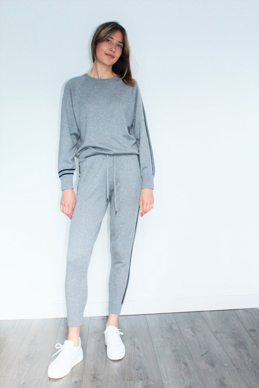 Women 360 Cashmere Loungewear | 360 Brea Pant In Heather Grey