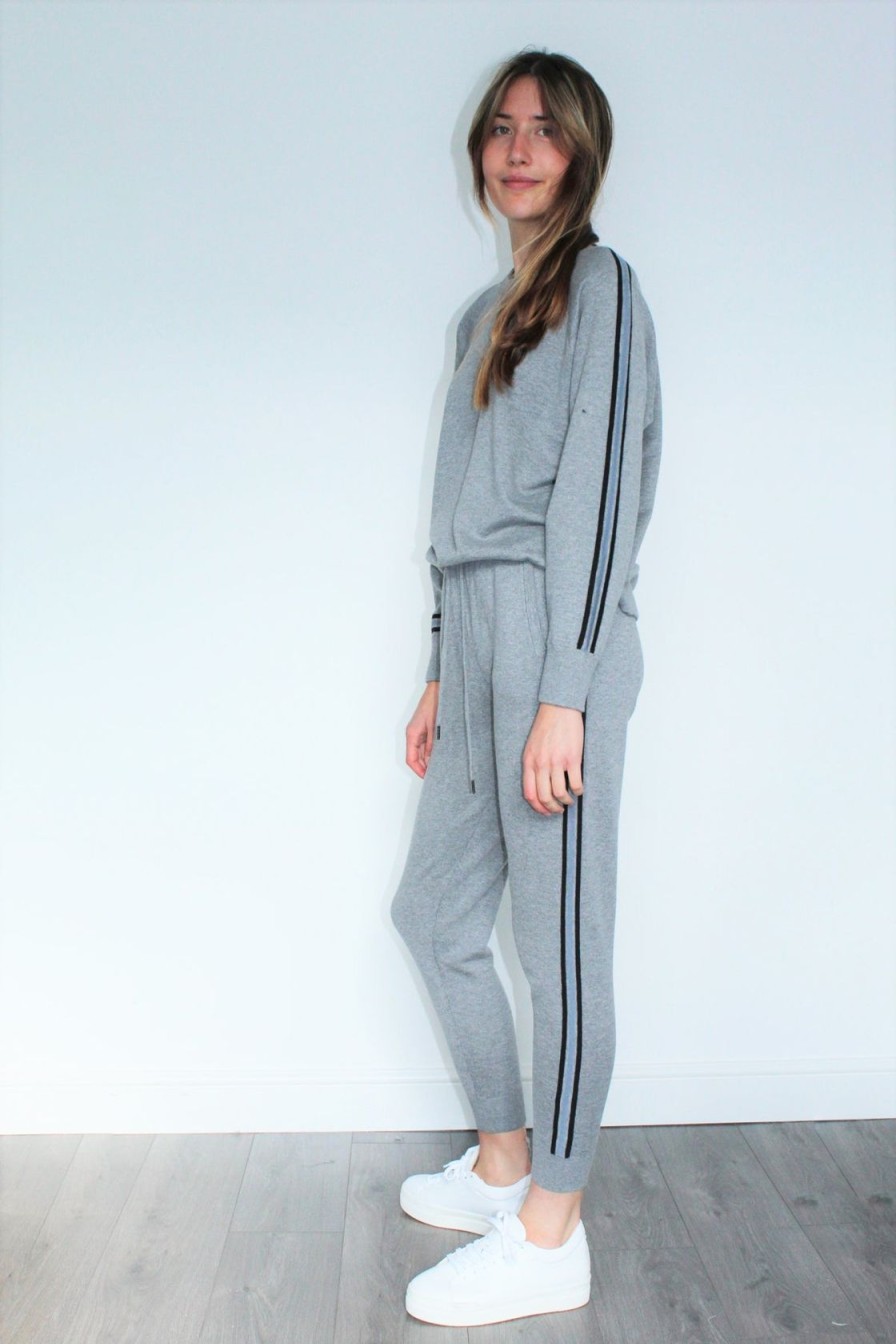 Women 360 Cashmere Loungewear | 360 Brea Pant In Heather Grey