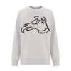 Women Bella Freud Loungewear | Bf Big Dog Sweatshirt In Ash