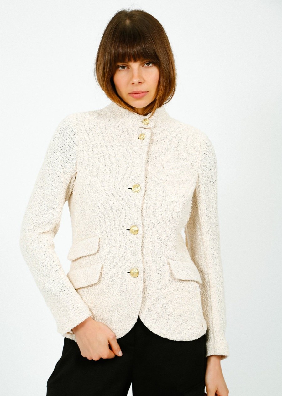 Women Rag & Bone Jackets | R&B Slade Blazer In Ecru