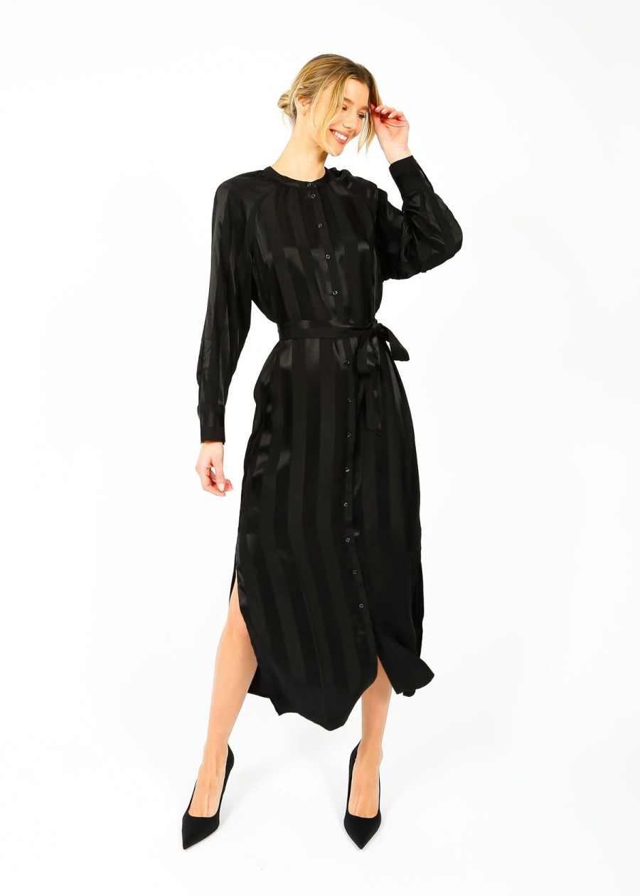 Women Selected Femme Dresses | Slf Christelle Ls Shirt Dress In Black